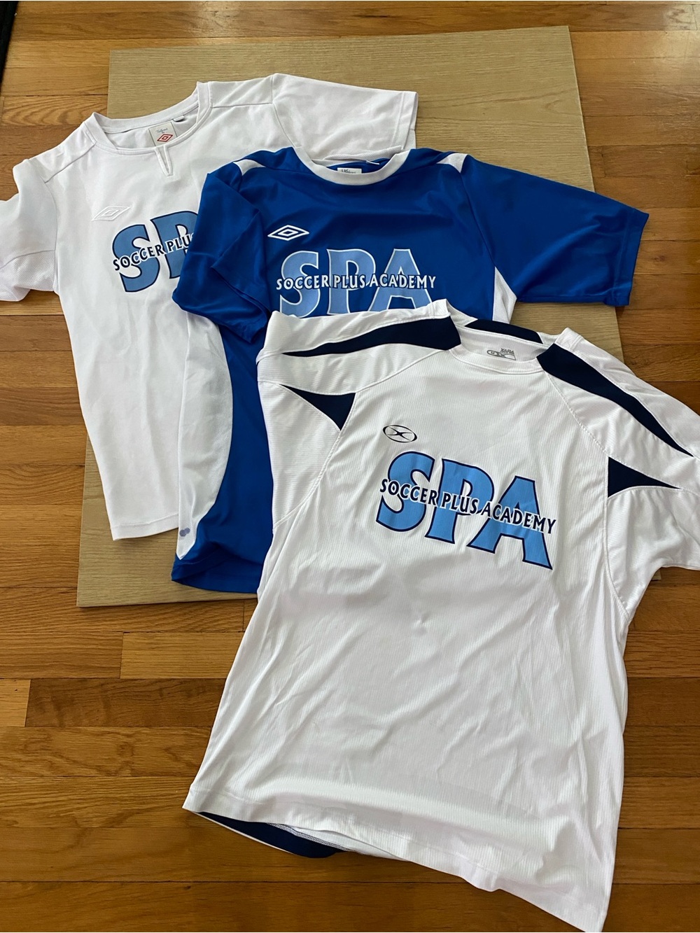 FOUR Umbro White/ Royal , Blue/ WHITE/Blue snd Red/ Blue SOCCER Jerseys # 14